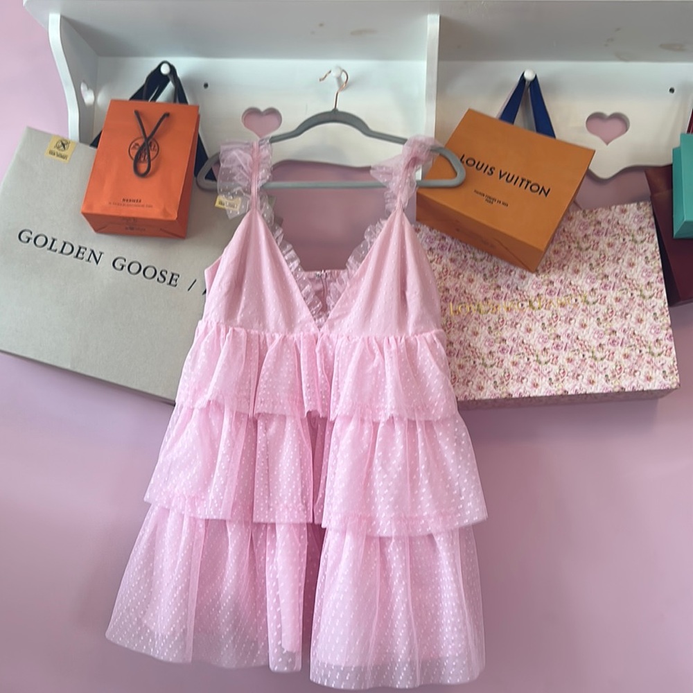 More to Come pink mimi dress